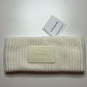 White Coach winter headband. Ear cover